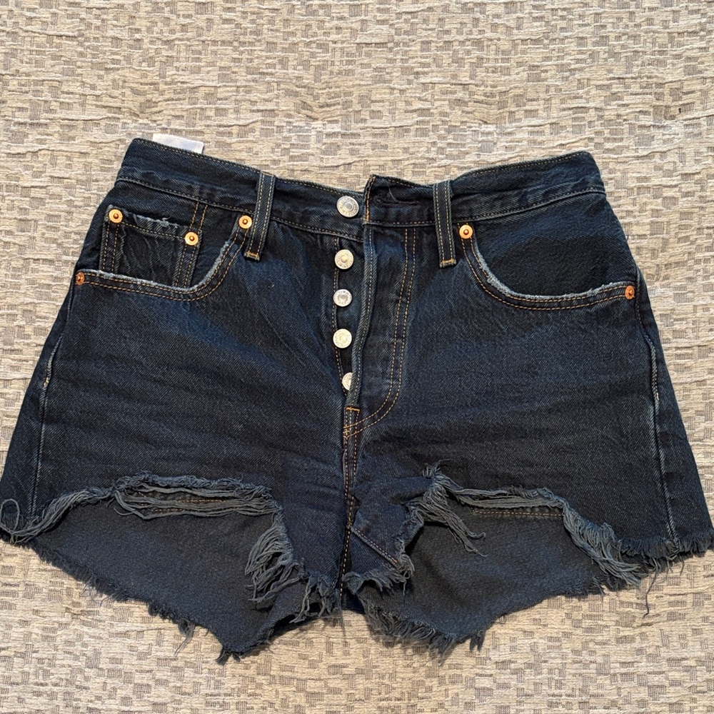 Levis 501 Denim Shorts Size 25